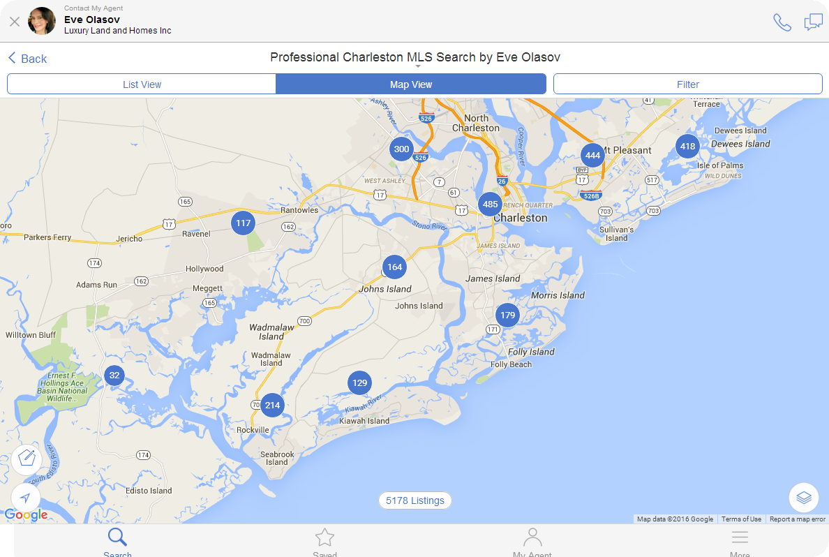 SEARCH CHARLESTON SC Real Estate by Map.